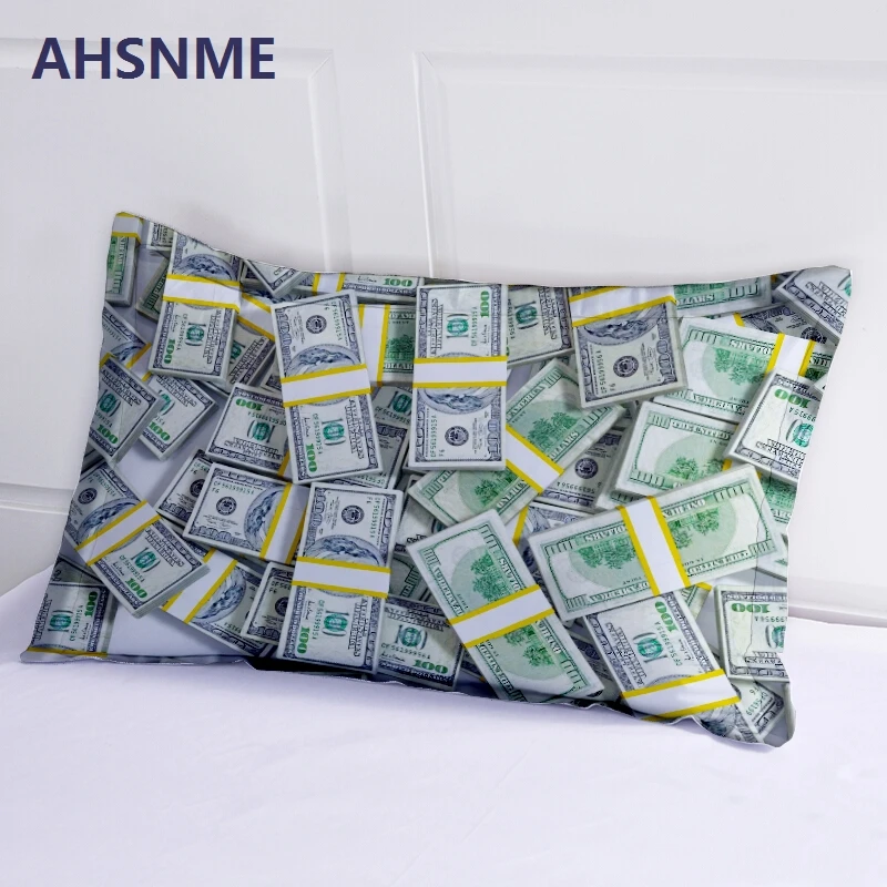 AHSNME decoration dollar money Bedding Set High-definition Print Quilt Cover for RU AU EU King Double Size Market jogo de cama