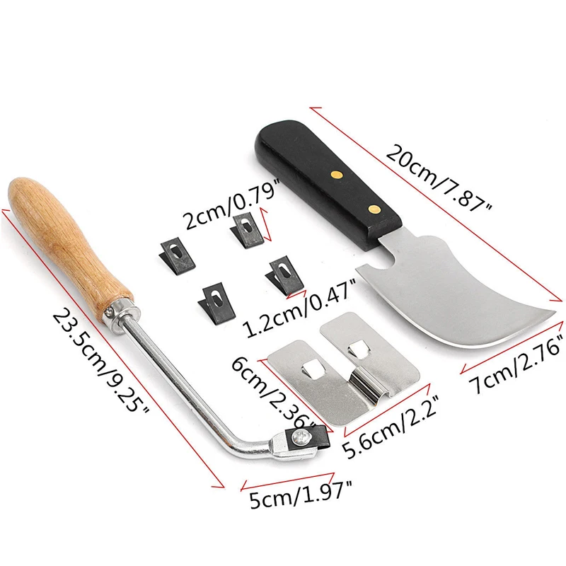 7Pcs Stainless Steel Floor Installation Vinyl Weld Tools Kit Accessories Set