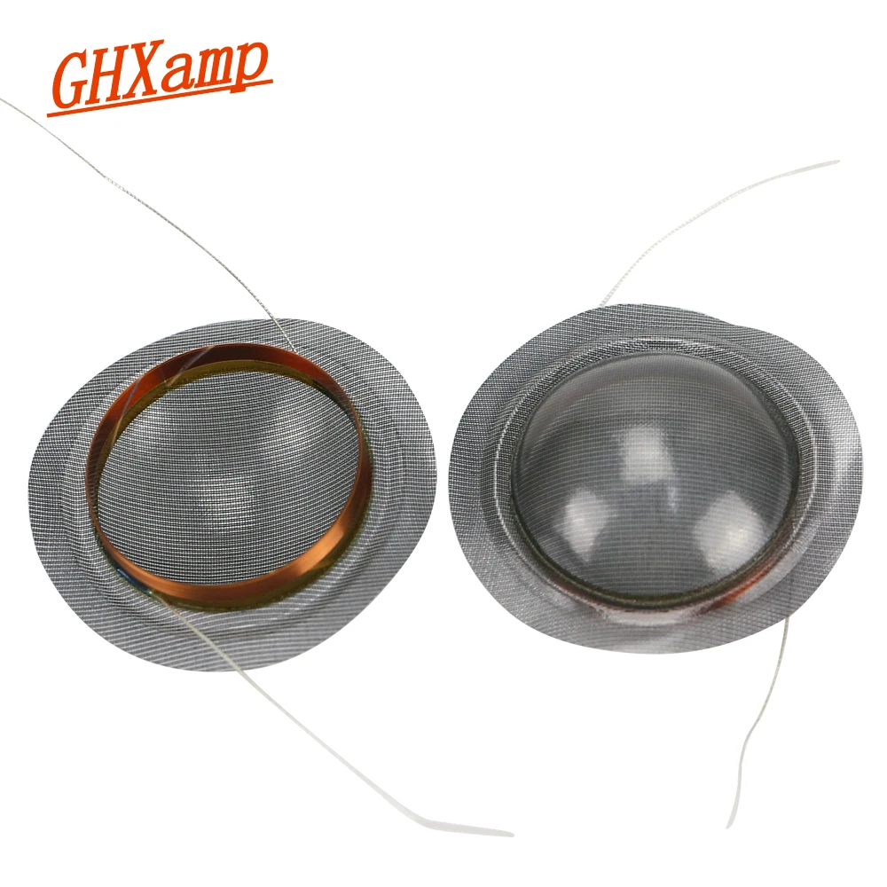 GHXAMP 28mm Core Treble Voice Coil Crystal Diaphragm Black Translucent Film Tweeter Speaker repair 1Pairs 