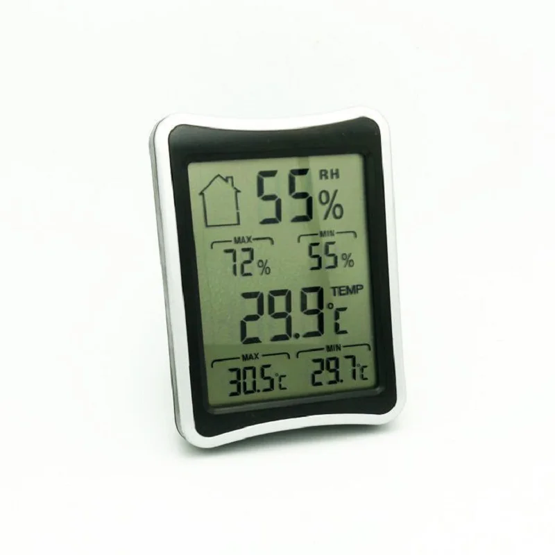 Temperature and humidity meter, home office pet breeding memory with screen display electronic thermometer and hygrometer