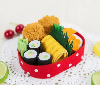 Deluxe simulation of sushi food Fabric Felt kit Non-woven cloth Craft DIY Sewing set Felt Handwork Material DIY needlework craft