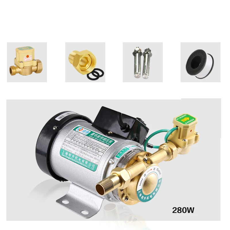 

280W 20L/min Pipeline Pump SS Water Pressure Booster Pump with automatic flow switch, high pressure shower booster water pump