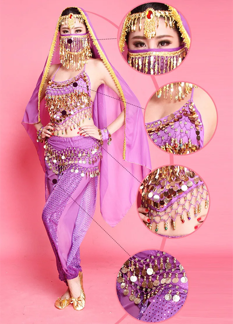 6 Colors Bellydance Outfit Women Performance Stage Wear Girls Competition Costumes Indian Dress Adult Belly Dance Costume Set