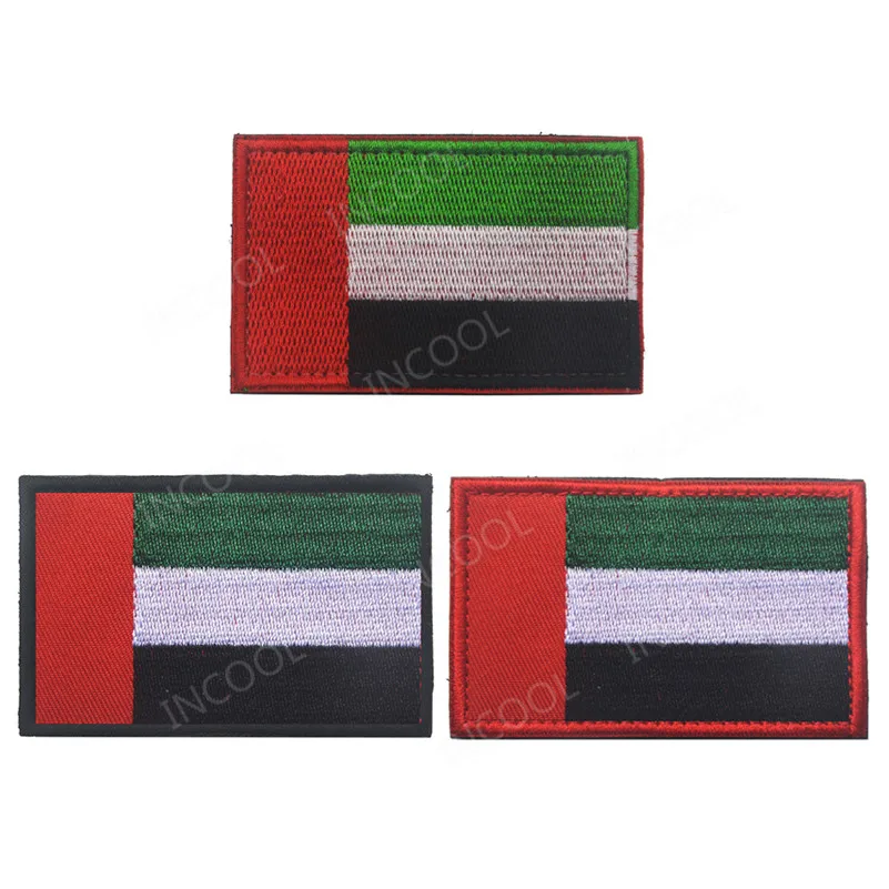 The United Arab Emirates Embroidered Flag Patches Appliques Fabric UAE Embroidery Patch For Clothing Backpack