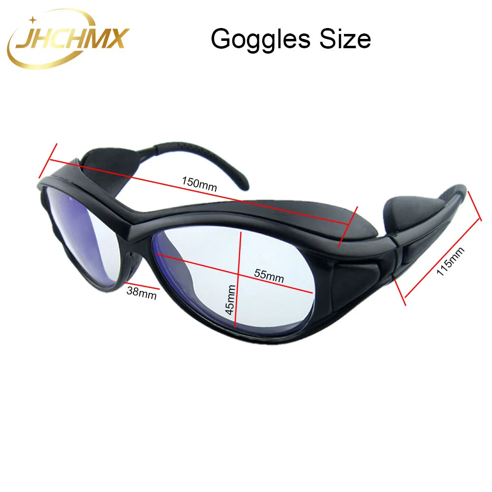 JHCHMX คุณภาพสูง YAG เลเซอร์ตาแว่นตาป้องกันแว่นตา 940-1200nm/1064nm สำหรับเลเซอร์ตัดเครื่อง