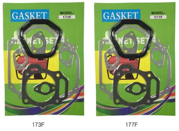 Free Shipping Gasoline Engine 152F 154F 168F 170F 173F 177F 188F 190F 192F A full Set Of Gasket Suit For Chinese Brand