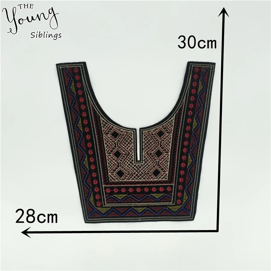 New arrive Embroidery Applique Y-shape Lace Collar Sewing Craft Lace Neckline DIY Applications for Clothing Accessorie decorate