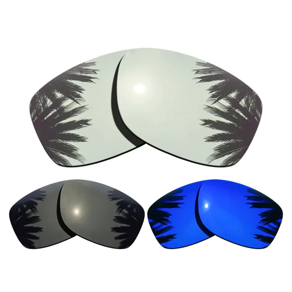 

(Silver+Black+Purple Mirrored Coating)3-Pairs Polarized Replacement Lenses for Jupiter Squared 100% UVA & UVB Protection