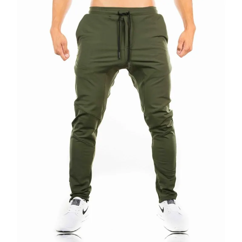 Pantalones de chándal informales para hombre, ropa deportiva ajustada de algodón para gimnasio, Fitness, entrenamiento, correr, Primavera