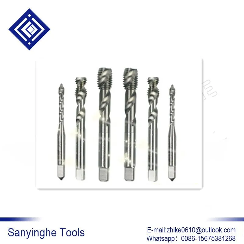 10pcs/lots M2/M3/M4/M5/M6/M8/M10/M12 Containing cobalt HSS-E spiral flute tap