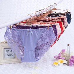 6XL Sexy Panties Women Underwear Lace Briefs Calcinhas Lingeries Seamless Panty Plus Size Shorts Underpant Lady Girl Flower Pant