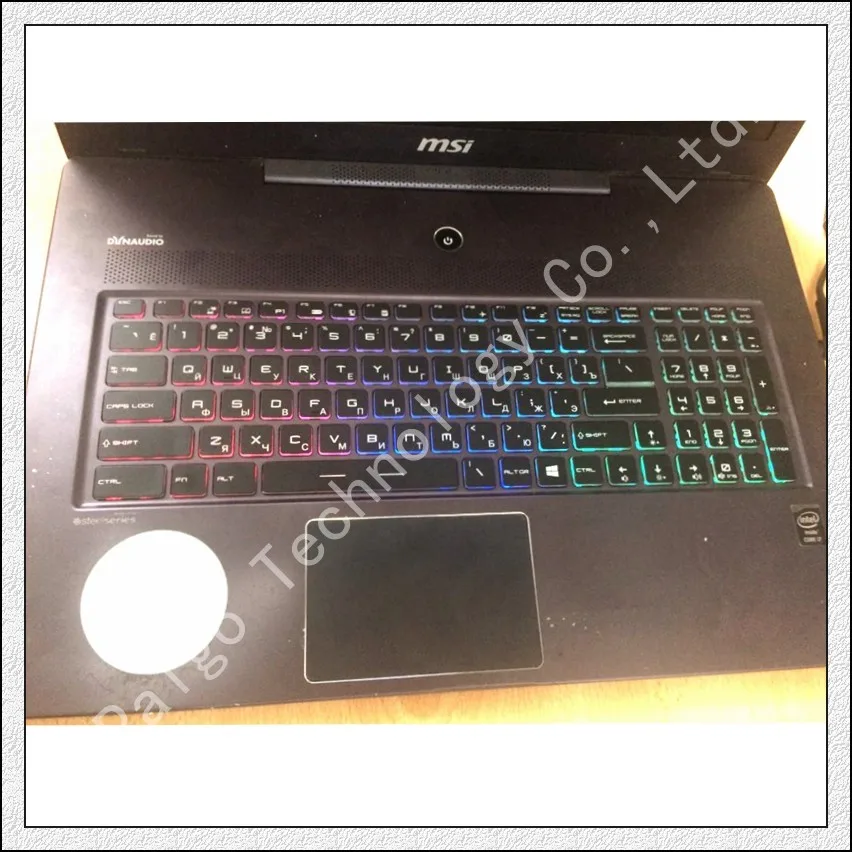 Russian RGB Backlit Keyboard for MSI GT72S PE70 GT62VR GT73VR GP60VR gs72v GP62VR GL627RDX MS-1775 RU v143422fk1 S1N-3ERU2T1-SA0