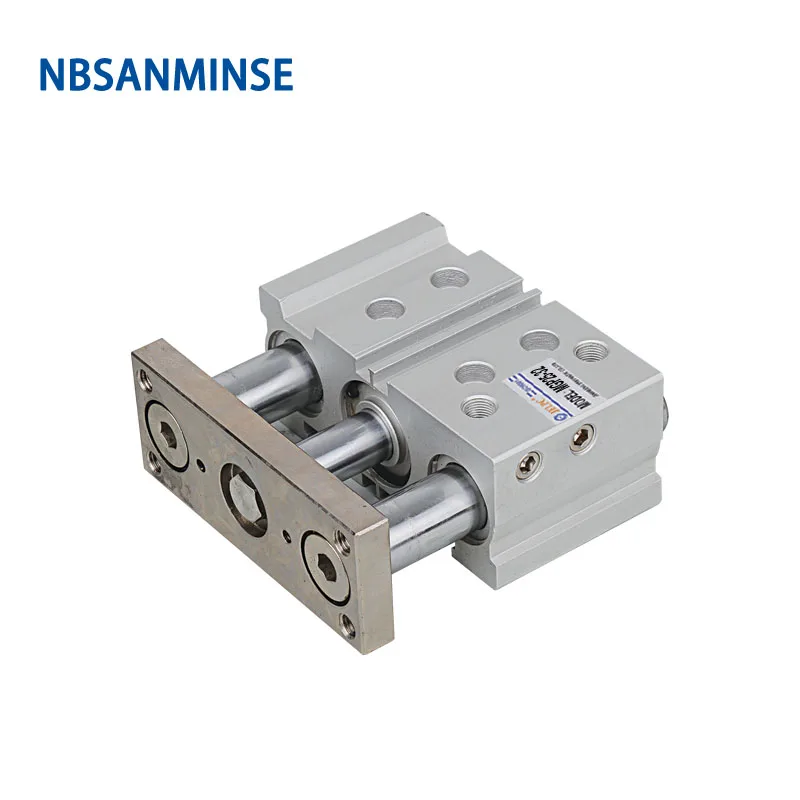 NBSANMINSE MGPL 20mm Bore Compact Guide Cylinder with Stable Lubrication Fuction Compressed Air Cylinder SMC Type