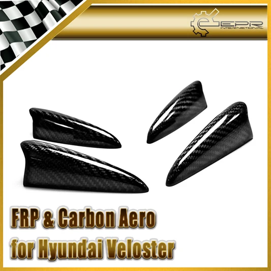 

Car-styling For Hyundai Veloster Carbon Fiber Front Bumper Claw Canard 4pcs Fit Turbo Or Non Turbo