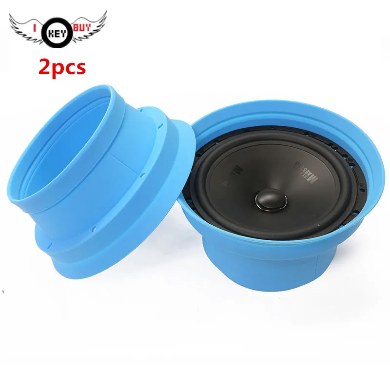 

Car Audio 6.5 Inch Speaker Waterproof Cover Soft Foldable Bracket Sound Insulation Stop Vibration Silicone Seal Installation