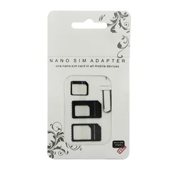 Micro Nano SIM Card Adapter Connector Kit For iPhone 5 6 7 plus 5S Xiaomi Redmi Note 4  All Phone Standard SIM Holder