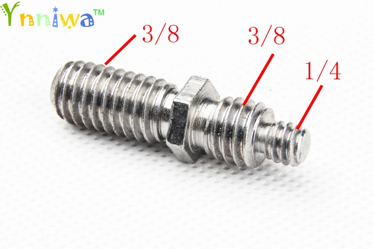 Cho Đầu Bóng Chân Máy Monopod 1/4 Hoặc 3/8 Ba Chuyển Đổi Đôi Chân Máy Vít Cho Đầu Bóng Camera Chụp Ảnh thiết Bị