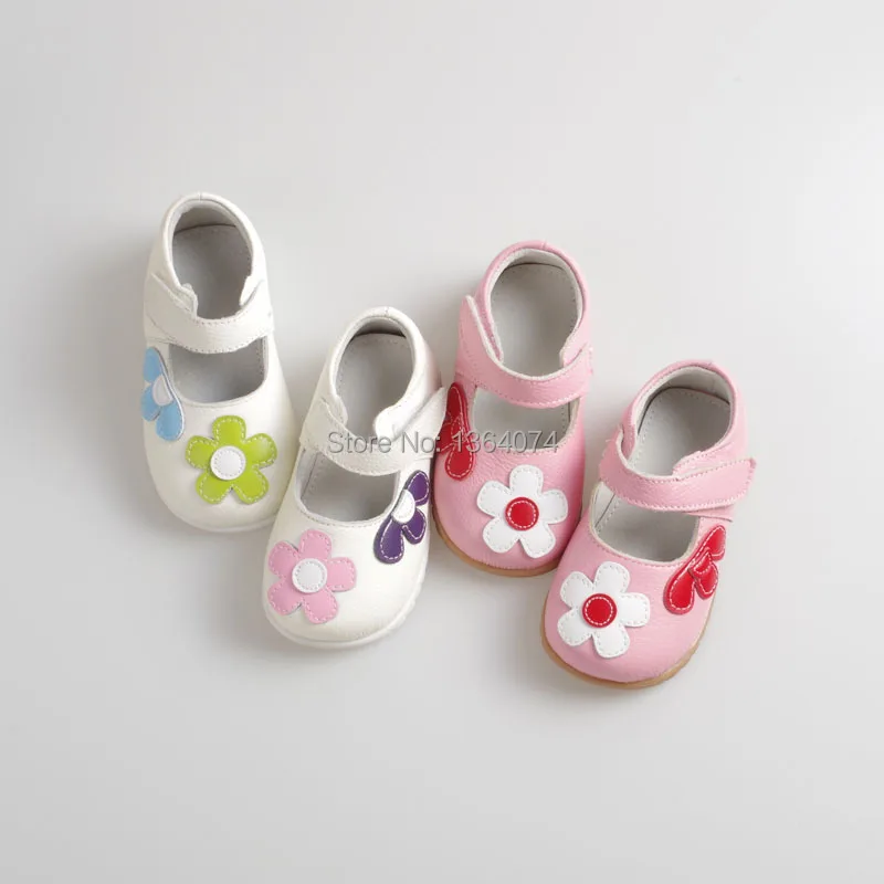 

Girls leather shoes baby girls shoes first walkers for girls with flower design Antislip