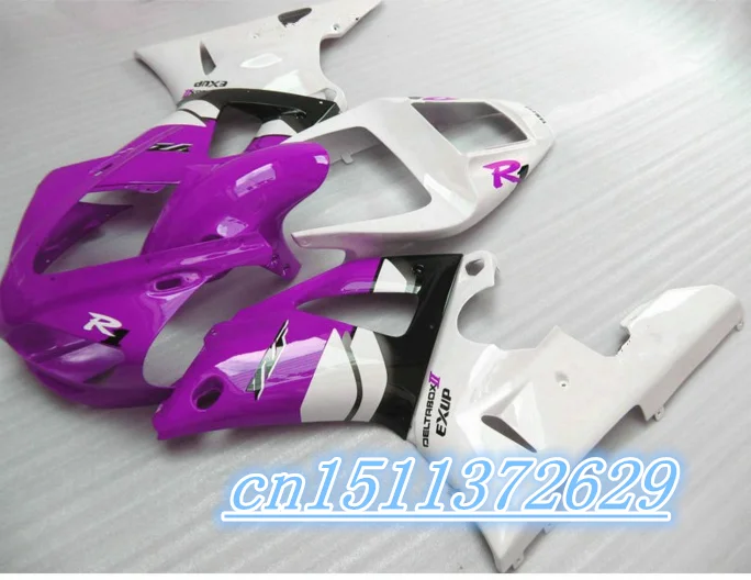 Bo hot sales  fairings kit for 1998 1999 YZFR1 YZF R1 98 99 black red fairing kits for purple white black