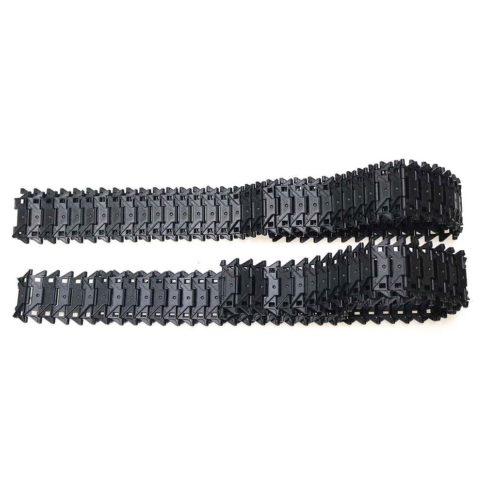 100*4cm Black Metal Caterpillar Tracks Crawler Heng Long 1/16 M41 Remote Control Tank 3839 Can Removable DIY RC Toy Parts