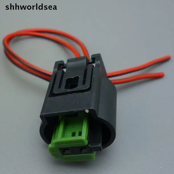 Shhworldsea 2 Pin Female 968405-1 Car Fuel Injector Auto Plug 1-967644-1 auto Sensor Connector For BWM for Porsche for Benz