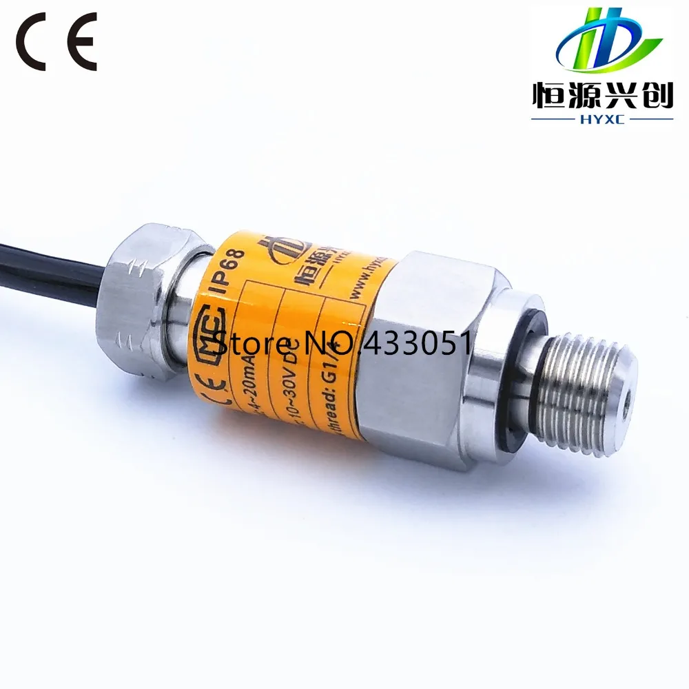 Free shipping. Pressure transmitter; Measurement range :0~50bar;G1/4;Protection grade IP68;Output: 0.5~ 2.5V;Power supply: 3V DC