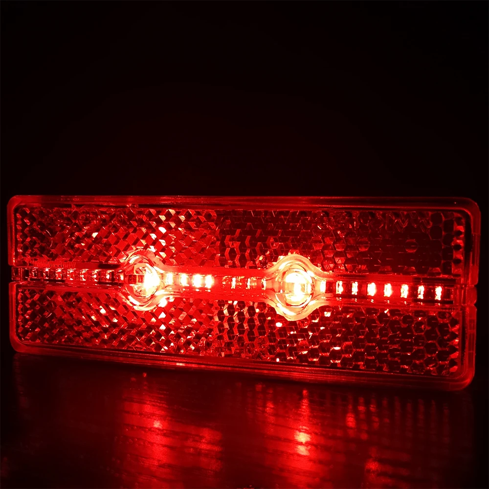 Linkbest Taillight Led Bicycle Light Rear Lamp Powerful Reflector Waterproof IPX5 6V-48V Hub Dynamo Ebike No Switch