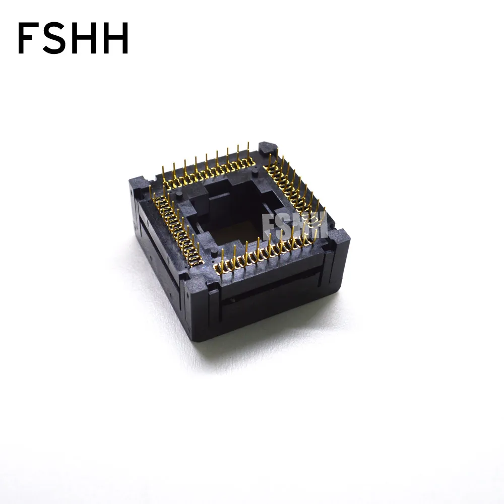 IC120-0684-304 Burn-In ซ็อกเก็ตทดสอบ PLCC68 1.27 มม.ถึง SIP 2.54 มม.โปรแกรมเมอร์อะแดปเตอร์ 1.27mm PITCH