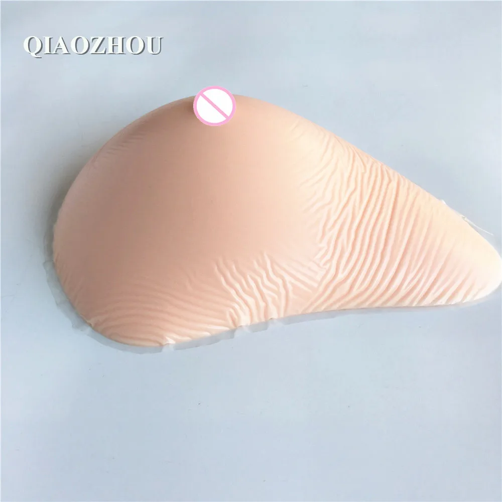 Only one piece 500g silicone breast prosthesis mastectomy fake form boobs high quality light weight left hand side/right D cup