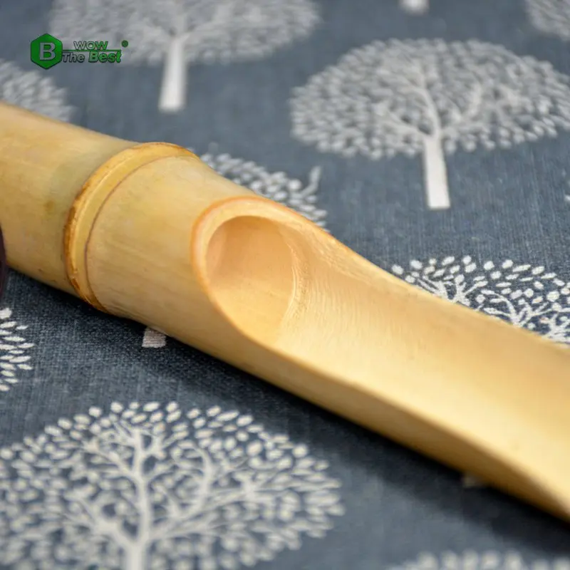 Natural Chinese Ecological Bamboo Tea Spoon Beautiful Traditional Tea Set Scoops