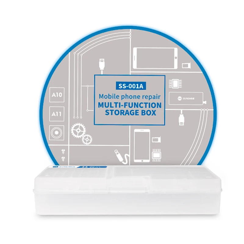 Multi-function Storage Box for iPhone LCD Screen Motherboard Screws Chips Component Storage Box Smartphone Repair Tools Box