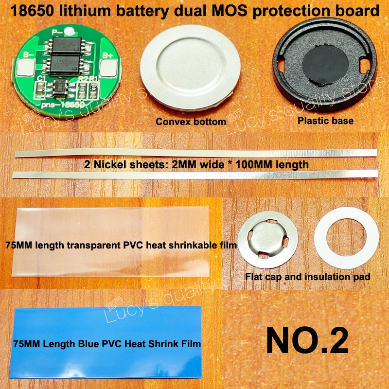 10 set/lotto 18650 batteria al litio universale dual MOS bordo di protezione 4.2V anti-sovraccarica sopra scarico