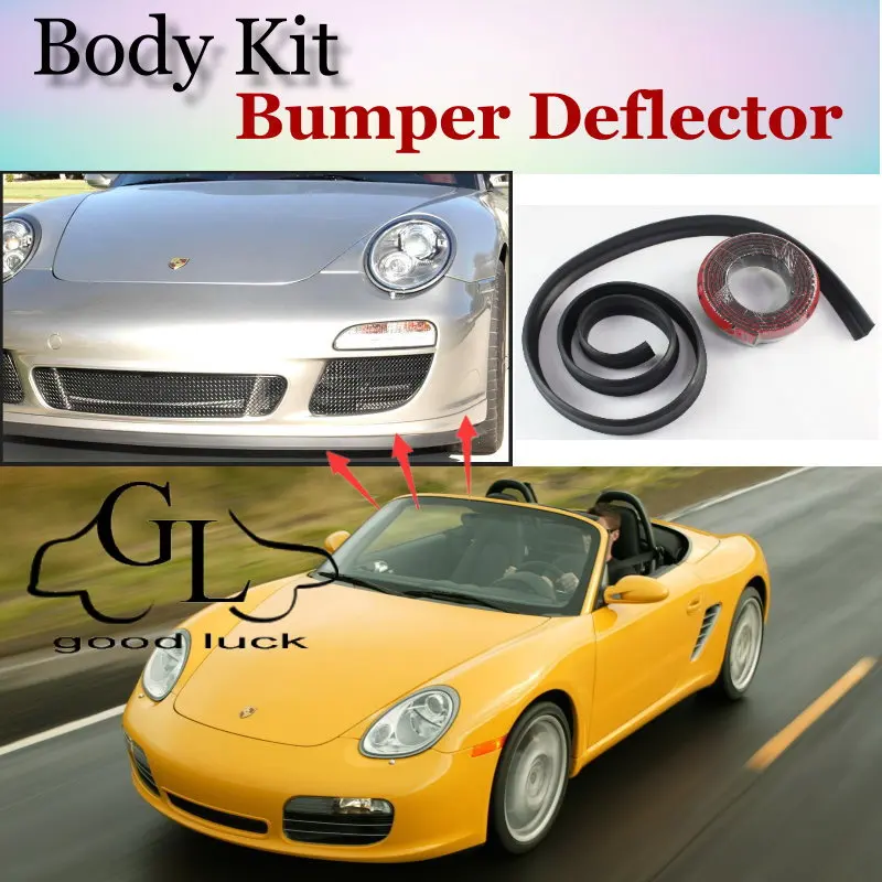 For Porsche Boxster 986 987 Bumper Lip Lips / Car Lip Shop Spoiler For Car Tuning / TOPGEAR Body Kit + Strip