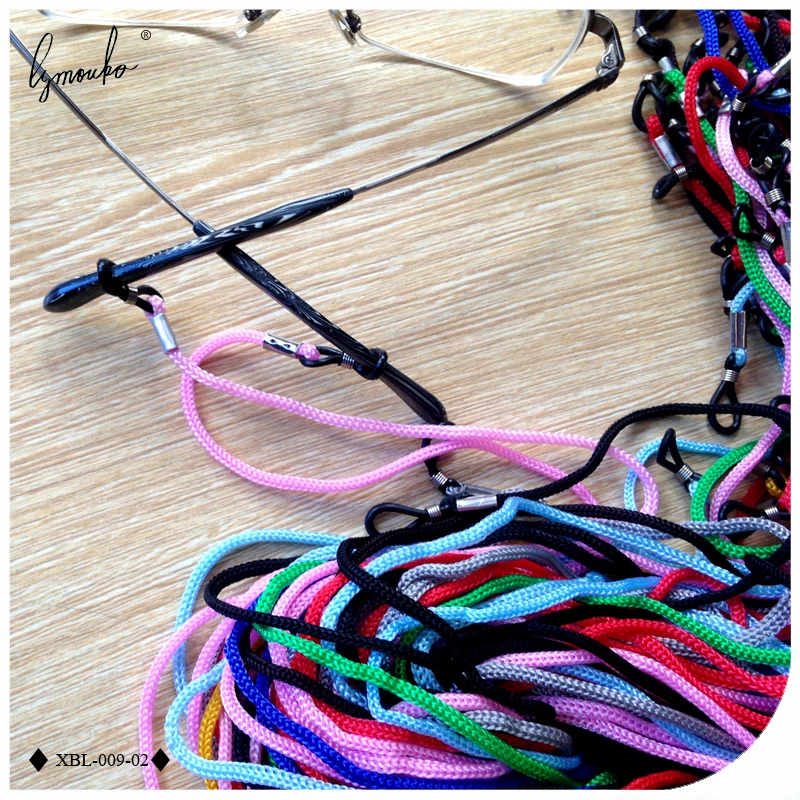 Lymouko 100pcs/Lot Multicolor Nylon Glasses String Cord Holder Sunglasses for Sport Eyeglasses Lanyard Neck Rope Strap