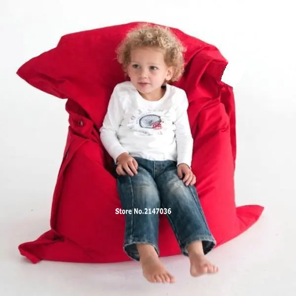 

red children bean bag chair , outdoor use furniture