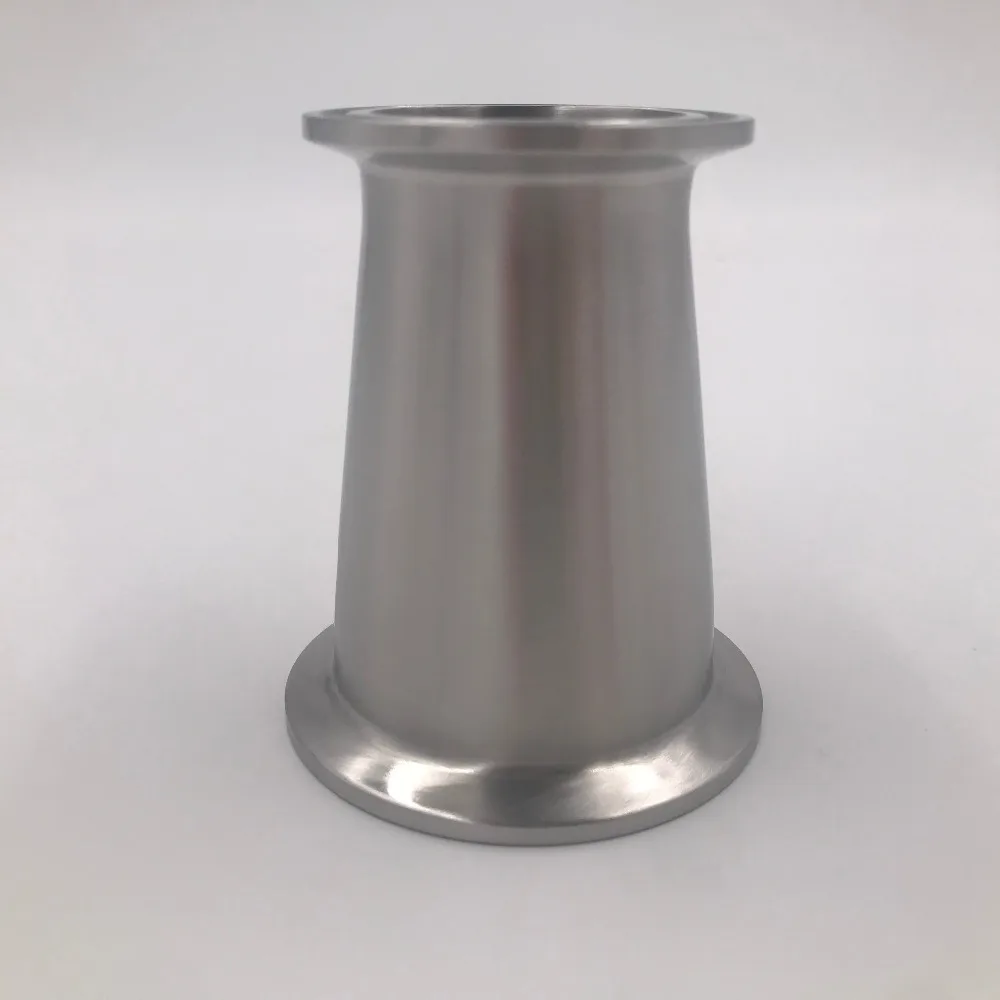 

Tri Clover Concentric Reducer 2"TC x 1.5"TC, 3A Standard, Homebrew Clover Fitting, Brewer Hardware