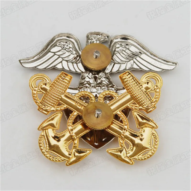 American Golden Eagle Hat Badge For U.S.  Officer Navy Cap