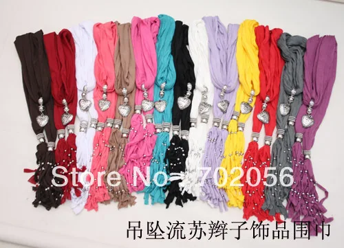 fashion jewelry scarf pendants scarf Neck scarves HIGH QUALITY MIXED COLOR #2743