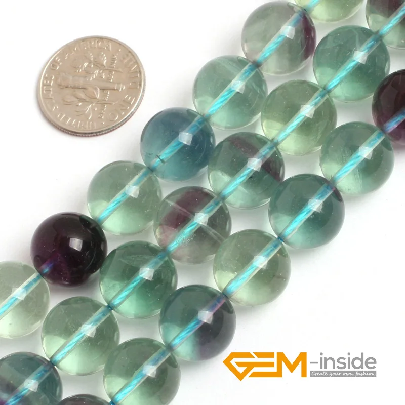 AAA Grade Rainbow Fluorite Stone Beads Natural Stone Beads DIY Loose Beads For Jewelry Making Strand 15 \