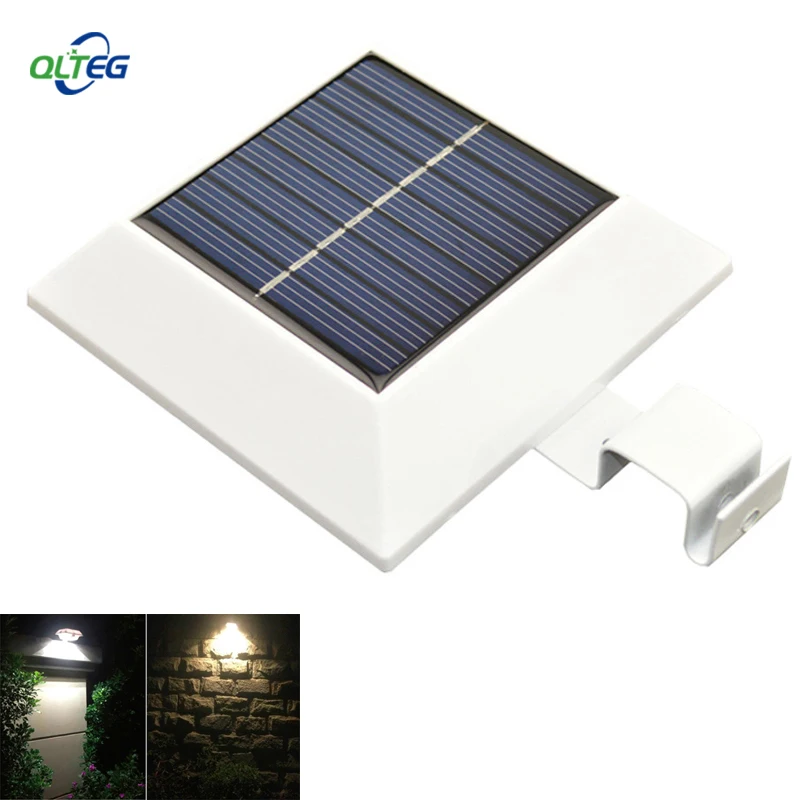 

PIR Motion Sensor 150LM 4 LED Solar power LED Outdoor Gutter Light Waterproof Garden Fence Wall Yard Path Security Lamps Series