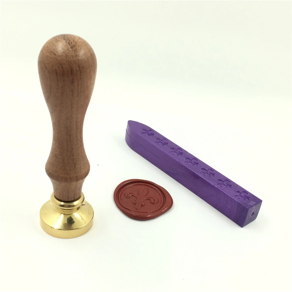 

Customized Wax Stamp with Your Logo, DIY Ancient Seal Retro Stamp,Personalized Design with Wood Handle, 1 Wax