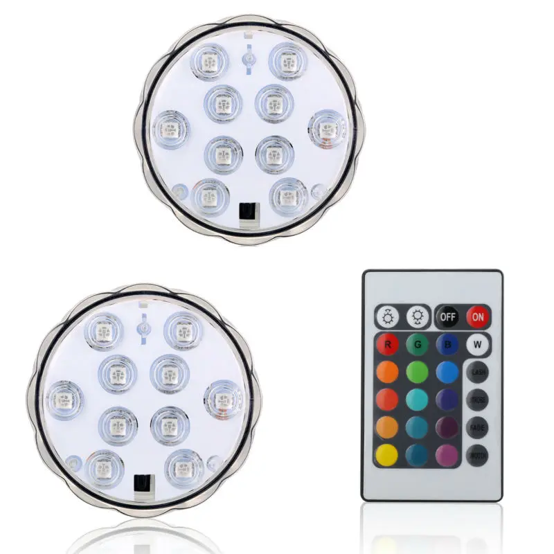 

1pc*RGB LED under water lights AAA powered Pond Swimming Pool Floating Waterproof LED Outdoor Light with remote control