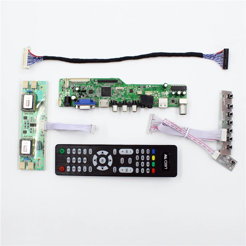 

LCD TV controller board with TV AV VGA Audio USB HDMI-compatible for 20 inch 4 CCFL lcd panel 1600x900 LM200WD1-TLA1 M200O1-L01