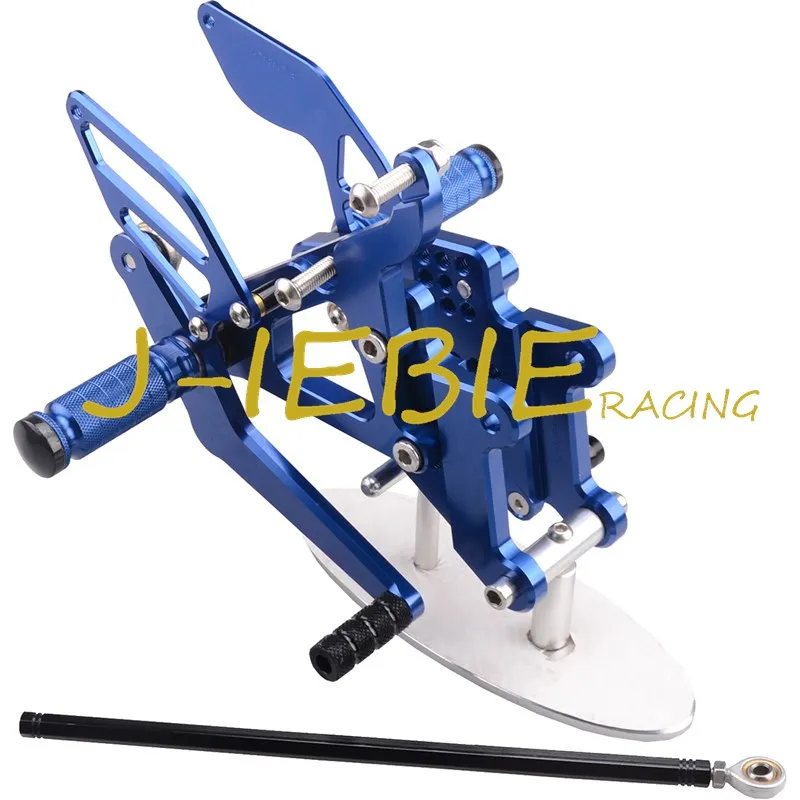 CNC Racing Rearset Adjustable Rear Sets Foot pegs Fit For Yamaha YZF R6 2003 2004 2005 R6S 2006 2007 2008 2009 BLUE