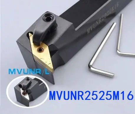 MVUNR2525M16 uchwyt na narzędzia tokarskie, narzędzie CNC, zewnętrzne narzędzia tokarskie, tokarki do cięcia uchwyt obrabiarki dla VNMG160404/08 wkładki