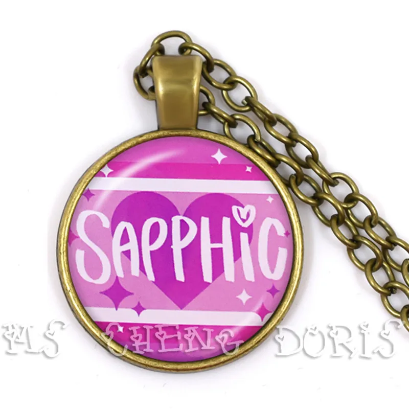 متعددة الطبقات الملونة المثليين المثليات LGBT قلادة القلائد قوس قزح العلم ثنائية فخر قلادة الزجاج والمجوهرات جديد وصول