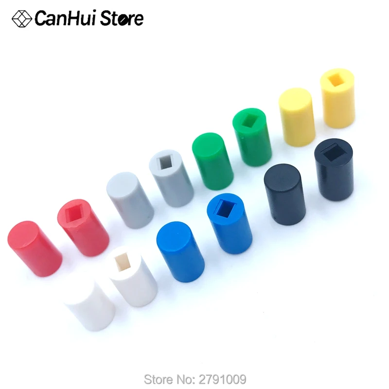 20Pcs Tactile Push Button Switch Cap 10mm Applies to 5.8*5.8 7*7 8*8 8.5*8.5 Self-locking Switch Button Cap A04 Switch caps