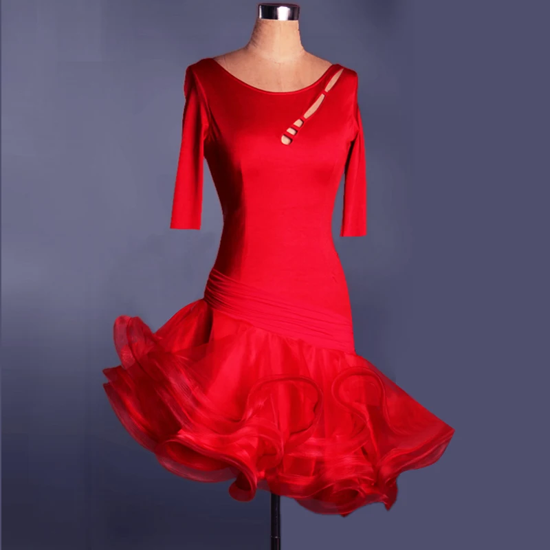 New Adult/Children Latin Dance Dress Women Girls/Lady Cha Cha/Rumba/Samba/Tango/Ballroom Dance Skirt Vestido De Baile Latino