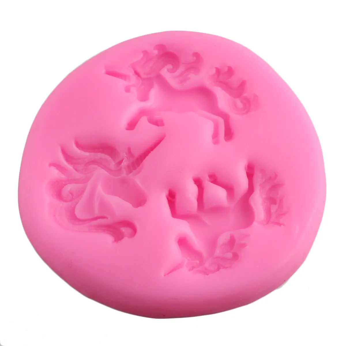 Mujiang Baby Birthday Unicorn Silicone Mold Fondant Cake Decorating Tools Unicornio Candy Chocolate Gumpaste Polymer Clay Moulds