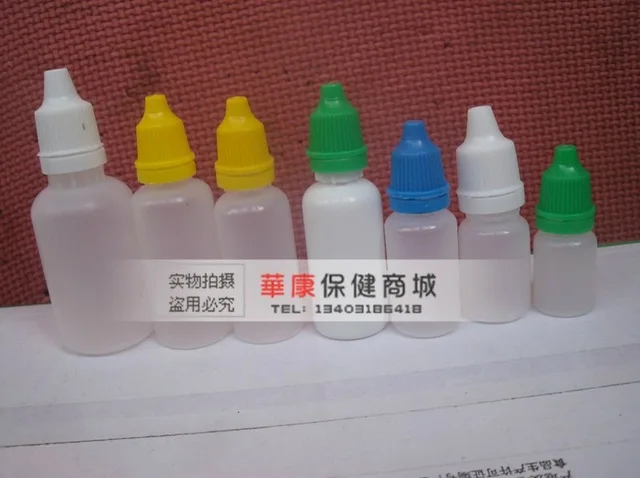 30 pcs 30 ml plastic dropper bottle, clear drop bottle with Pilfer Proof Cap color cap